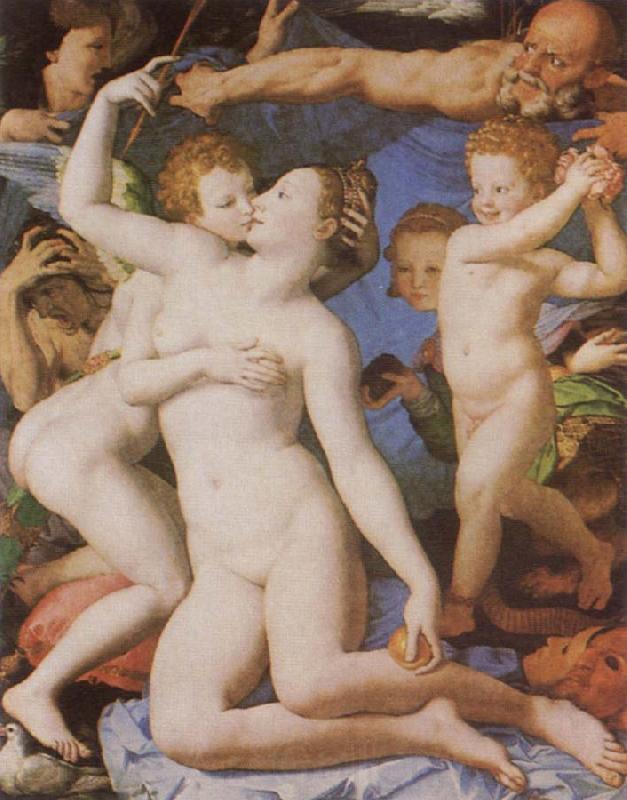Agnolo Bronzino An Allegory with Venus and Cupid Norge oil painting art